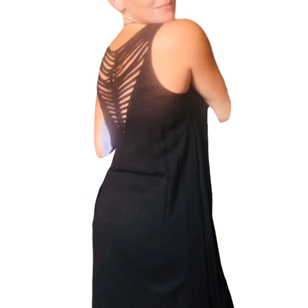 Gentle Fawn NWT sexy little black CONSTANTINE dress with semi exposed back